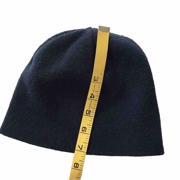 Abercrombie 092 Spellout Navy Blue Knit Beanie Stocking Hat Gym Issue OS OSFM - Picture 6 of 8